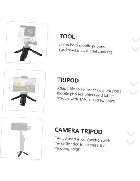 Trípode de Mesa Plegable NUOBESTY para Smartphones y Cámaras