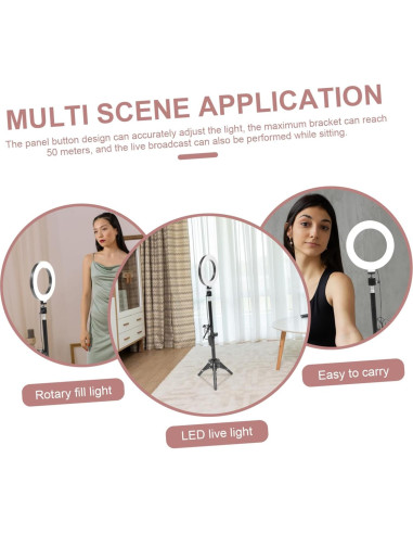 Luz de Relleno LED Artibetter con Trípode y Clip para Teléfono