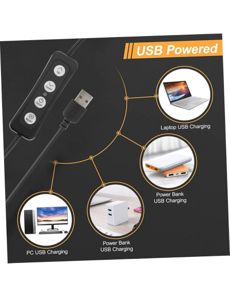 Luz de Anillo LED Artibetter con Clip y Trípode 12.5x10.2cm