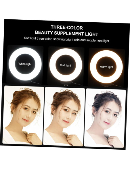 Luz de Anillo LED Artibetter con Clip y Trípode 12.5x10.2cm