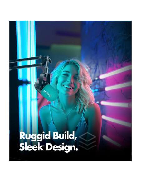 Kit de Podcast Movo con 2 Micrófonos Dinámicos y USB