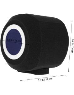 Escudo de Aislamiento de Micrófono Yardwe con Filtro Acústico 2