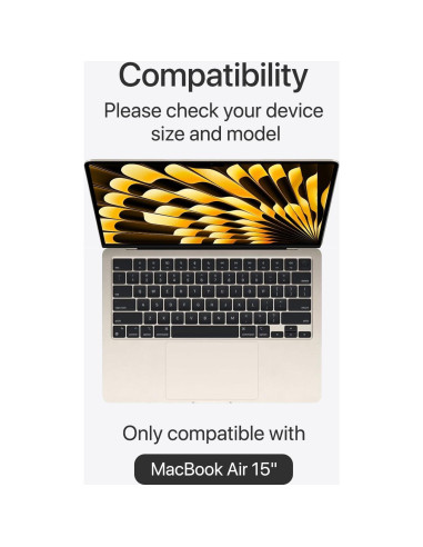Kit Protector Pantalla Anti-Luz Azul homy para MacBook Air 15" 2023