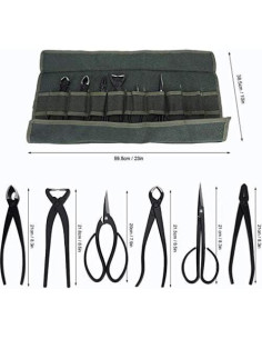 Kit de Herramientas de Bonsai Fdit 7 Piezas Acero Inoxidable 2