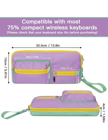 Funda de Transporte CaSZLUTION para Teclado Logitech POP Keys