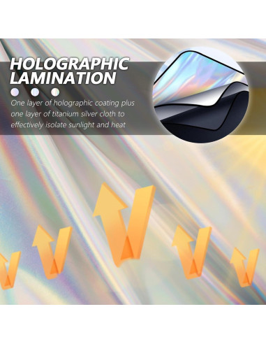 Sombrillas Holográficas para Ventanas de Automóvil YGDMD 2 Pcs