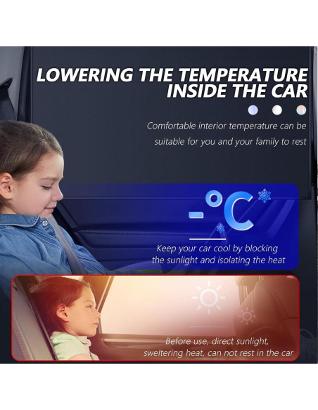 Sombrillas Holográficas para Ventanas de Automóvil YGDMD 2 Pcs Sombrillas Holográficas para Ventanas de Automóvil YGDMD 2 Pcs