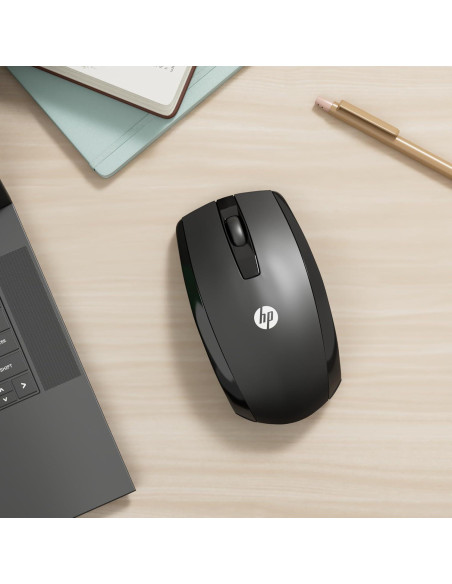 Ratón óptico USB con cable HP X500 - 105g - Negro
