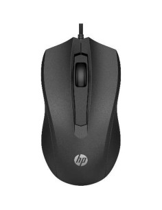 Ratón USB HP 100 con Cable Negro 1600 DPI Ergonomico 2