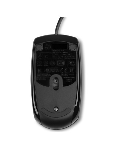 Ratón óptico USB con cable HP X500 - 105g - Negro