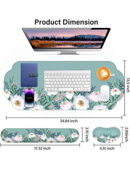 Almohadilla Grande para Ratón y Soporte de Muñeca MOSISO