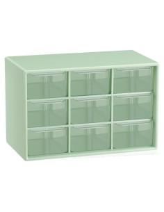 Organizador de Cajones LIPCHEEGO Verde 9 Cajones Plástico