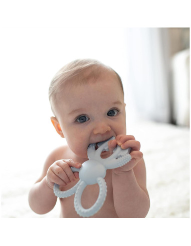 Mordedor Dr. Brown's Flexees Conejito Azul 100% Silicona 3m+