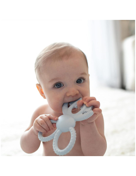 Mordedor Dr. Brown's Flexees Conejito Azul 100% Silicona 3m+