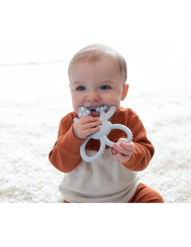 Mordedor Dr. Brown's Flexees Conejito Azul 100% Silicona 3m+