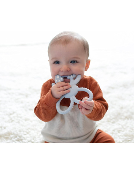 Mordedor Dr. Brown's Flexees Conejito Azul 100% Silicona 3m+