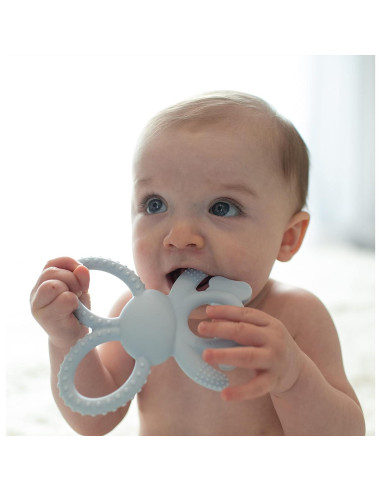 Mordedor Dr. Brown's Flexees Conejito Azul 100% Silicona 3m+