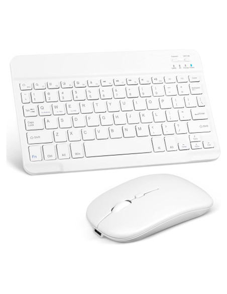 Combo Teclado y Ratón Bluetooth UrbanX KB030 - Blanco Puro
