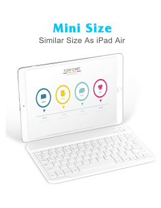 Combo Teclado y Ratón Bluetooth UrbanX KB030 Ergonómico Blanco 2