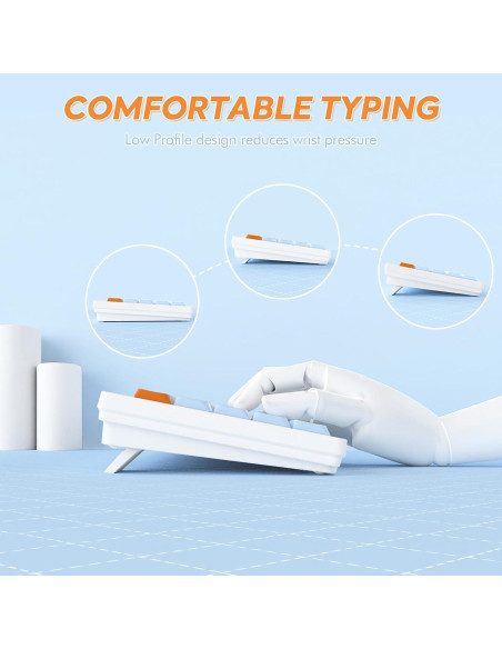 Teclado Mecánico Inalámbrico A.JAZZ AKL680 68 Teclas