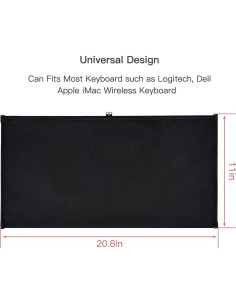Funda Protectora para Teclado Logitech/Dell/Corsair - Negro 2