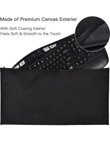 Funda Protectora para Teclado Logitech/Dell/Corsair - Negro