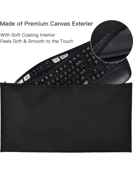 Funda Protectora para Teclado Logitech/Dell/Corsair - Negro
