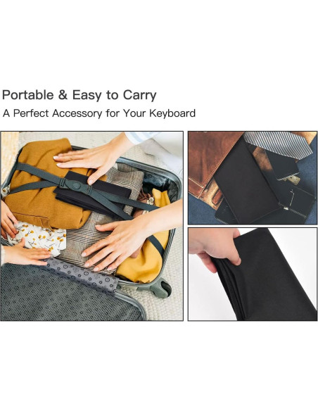 Funda Protectora para Teclado Logitech/Dell/Corsair - Negro