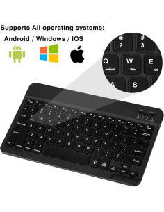 Teclado Ergonómico Inalámbrico UrbanX UX030 RGB Bluetooth 5.1 2