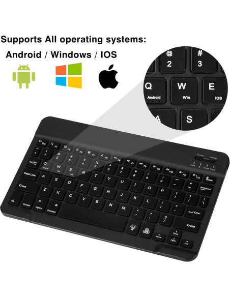 Teclado Ergonómico Inalámbrico UrbanX UX030 RGB Bluetooth 5.1