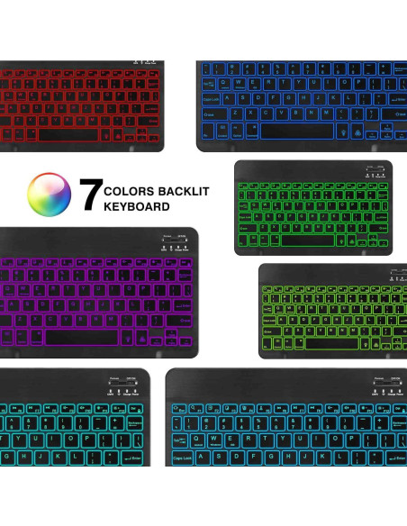 Teclado Ergonómico Inalámbrico UrbanX UX030 RGB Bluetooth 5.1