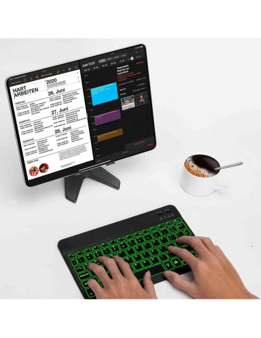 Teclado Ergonómico Inalámbrico UrbanX UX030 RGB Bluetooth 5.1