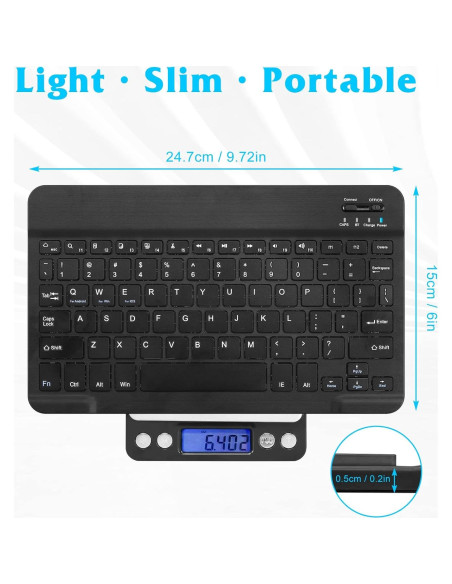 Combo Teclado y Ratón Bluetooth UrbanX KB030 - Negro Ónix