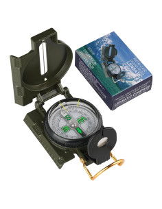 Brújula de Supervivencia HKDiRedy DC361 - Verde, Compacta y Duradera