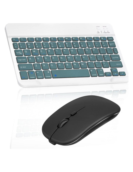 Combo Teclado y Ratón Bluetooth UrbanX KB030 Ergonómico Verde