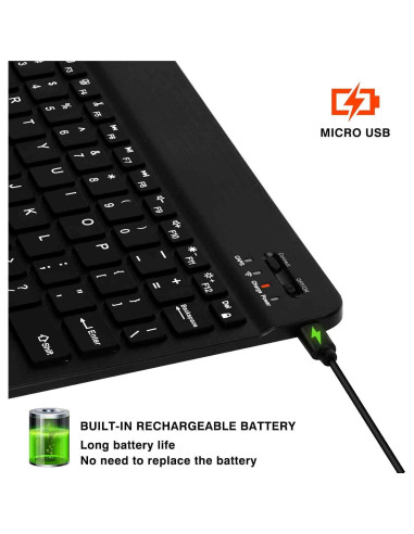 Teclado Ergonómico Inalámbrico UrbanX UX030 RGB Slim