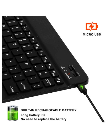 Teclado Ergonómico Inalámbrico UrbanX UX030 RGB Slim