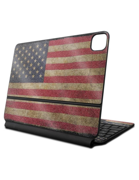 Cubierta Protectora Brillante MightySkins para Apple Magic Keyboard 2024 - Bandera Vintage