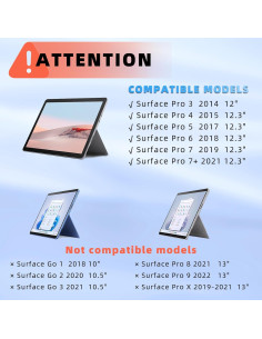 Teclado Bluetooth Qulose para Microsoft Surface Pro 7, Ergonómico 2