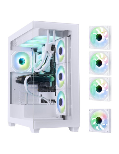 Caja de PC Gaming BitFenix CETO Blanca - Vidrio Templado