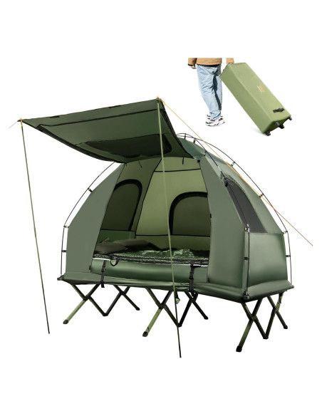 Cama de Camping Plegable Goplus 5-en-1 para 2 Personas