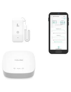 Termómetro e Higrómetro Inalámbrico YoLink con Hub - Monitoreo Inteligente