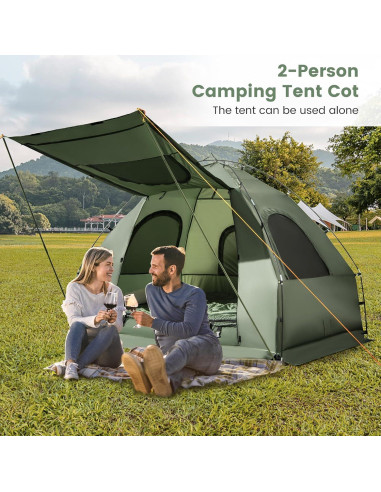 Cama de Camping Plegable Goplus 5-en-1 para 2 Personas