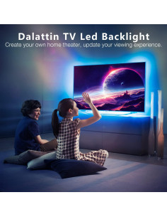 Tiras LED RGB Dalattin 2.5m para TV 32-40" USB Control Remoto 2