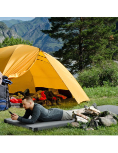 Colchoneta de Camping Outsunny Plegable 189x76cm Impermeable 2