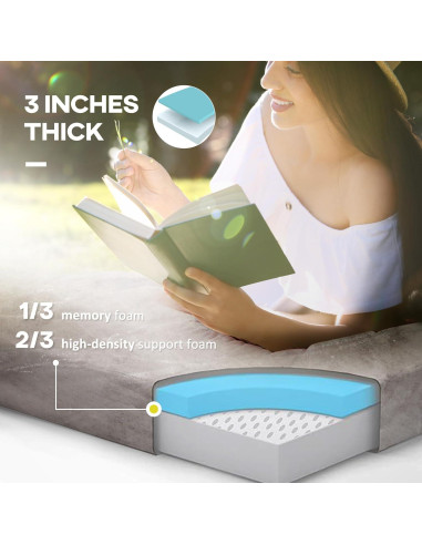 Colchoneta de Camping Outsunny Plegable 189x76cm Impermeable