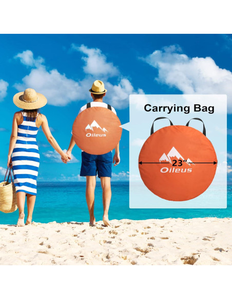 Tienda de Privacidad Pop Up Oileus Naranja 190.5 cm - Camping