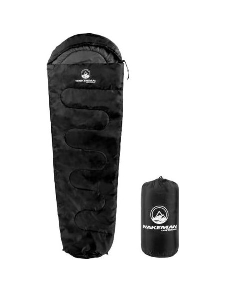 Saco de Dormir Momia Wakeman para Adultos - Impermeable - 25F