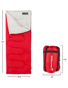 Saco de Dormir Ligero Wakeman 190.5x81.3cm para Camping 2