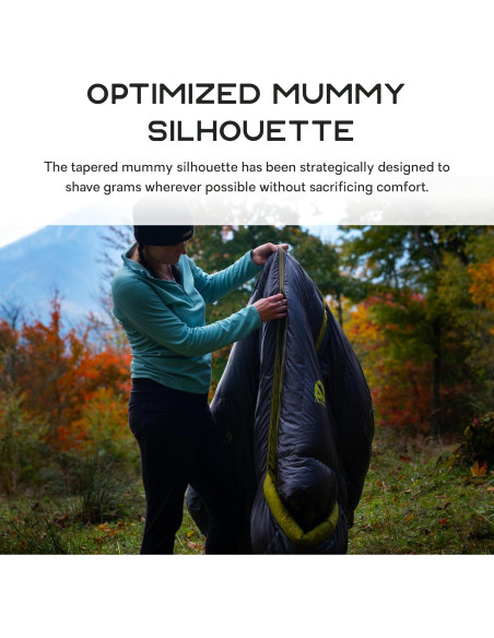 Saco de Dormir NEMO Coda 10F a 20F Regular Gris